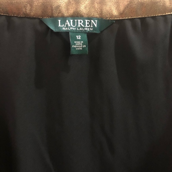 🆕Lauren by Ralph Lauren Pleated Metallic Skirt - Picture 6 of 7